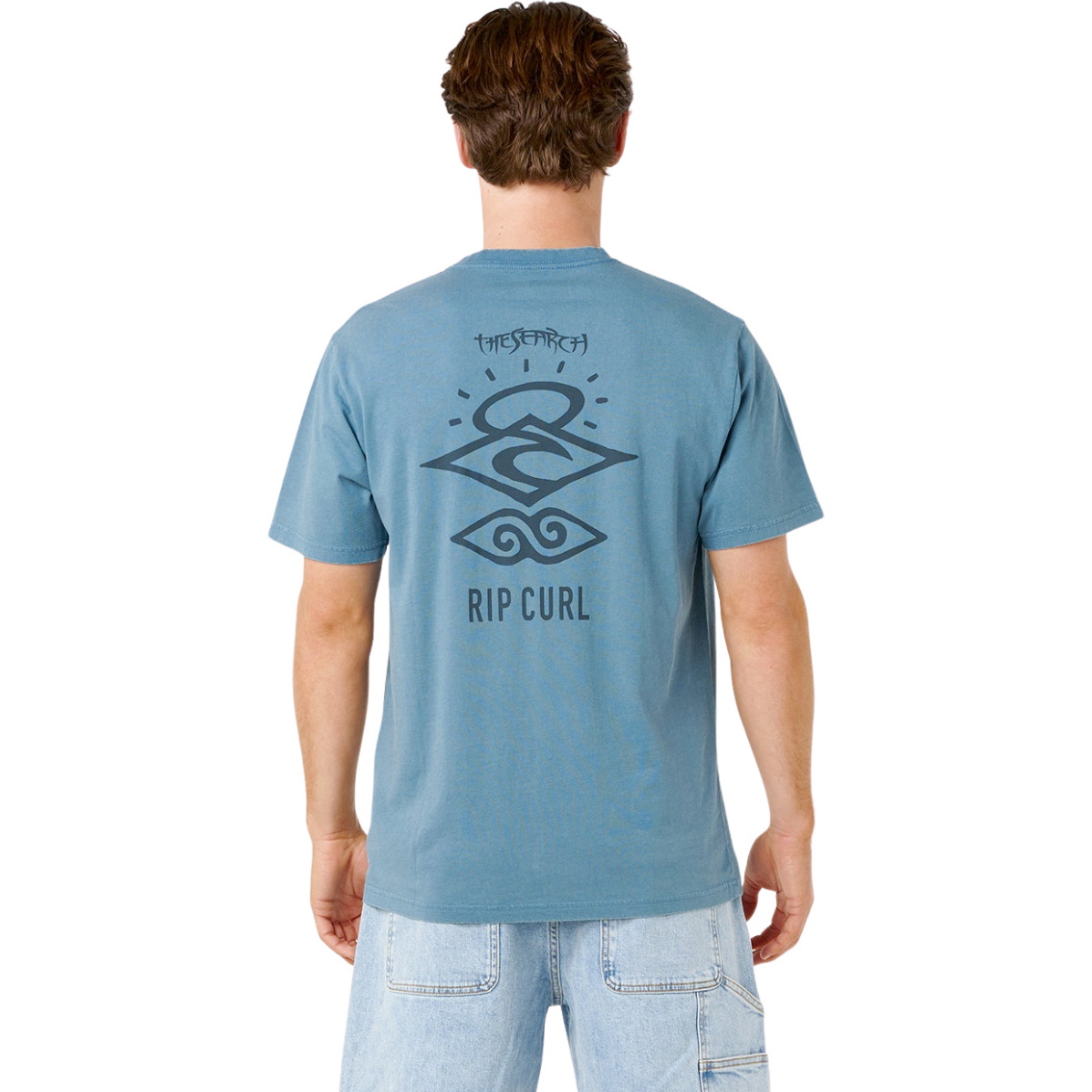 2026 Rip Curl Mens Search Icon Tee 0X9MTE - Bluefin